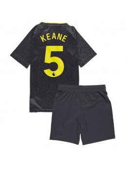 Everton Michael Keane #5 Auswärts Trikotsatz für Kinder 2024-25 Kurzarm (+ Kurze Hosen)